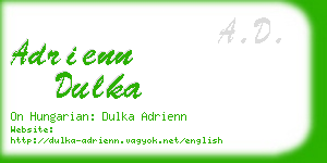 adrienn dulka business card